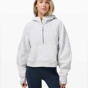 Lululemon Scuba Oversized 1/2 Zip Hoodie M/L - Heather Gray